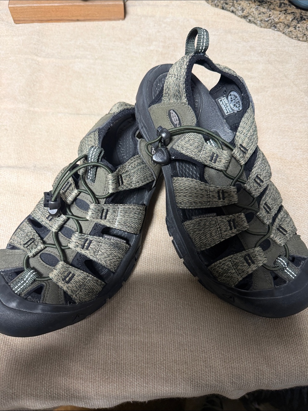 Keen Olive Green and Black Men's Sport Sandals